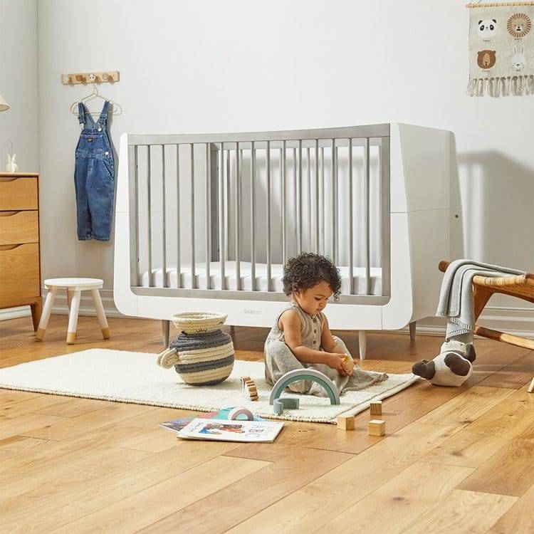 SnuzKot Skandi Cot Bed 'Silver Birch' - Default Title