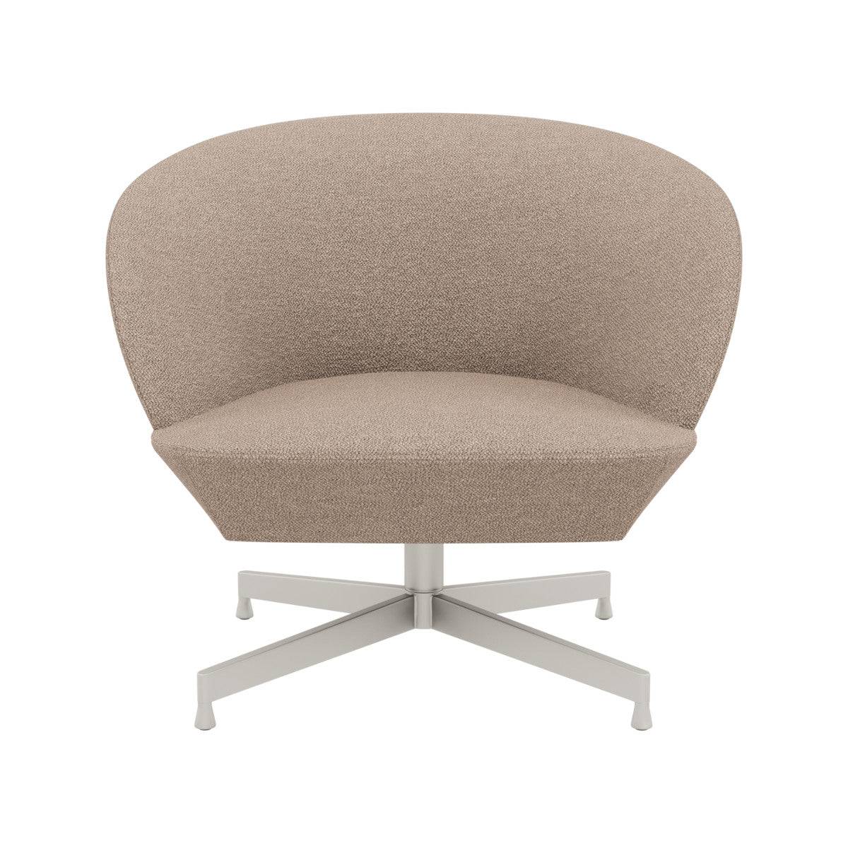 Muuto Oslo Lounge Chair - Swivel - Heart/Grey - Sand/Hearth 6