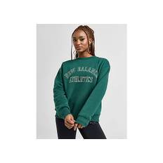 New Balance Linear Crew Sweatshirt Herre, Green - XS