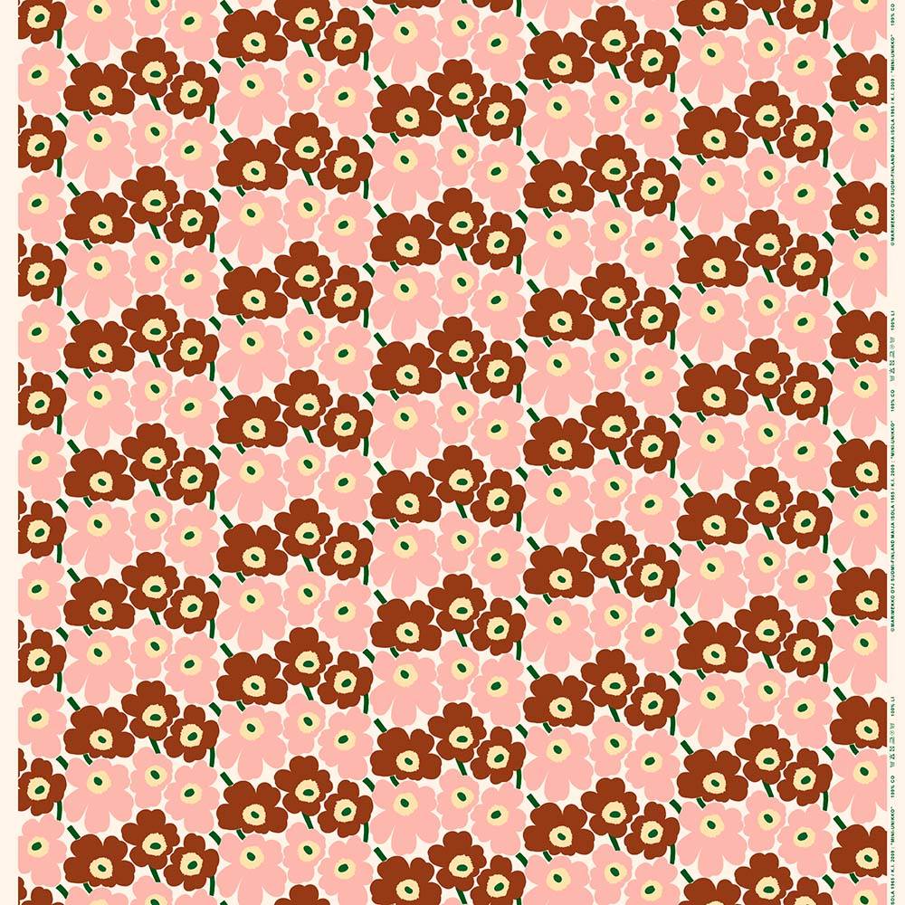 Marimekko Mini Unikko Rosa/Grön Tyg