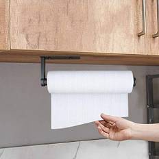 Köksrullehållare utan borrning, köksrullehållare väggmontering, pappersrullehållare tillverkad i aluminium, köksrullehållare, köksrullehållare (B-28cm)