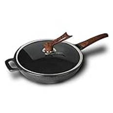 Kokkärl Wok Non-Stick Pan Pan-Fri Kokkärl Induktionsspis Gasol Spis Hushållsgryta Keramik Kiithen Kokkärl Kokkärl,