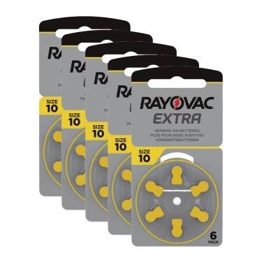 RAYOVAC Rayovac Extra Advanced ACT 10 gul 5-pak 4561-1-5