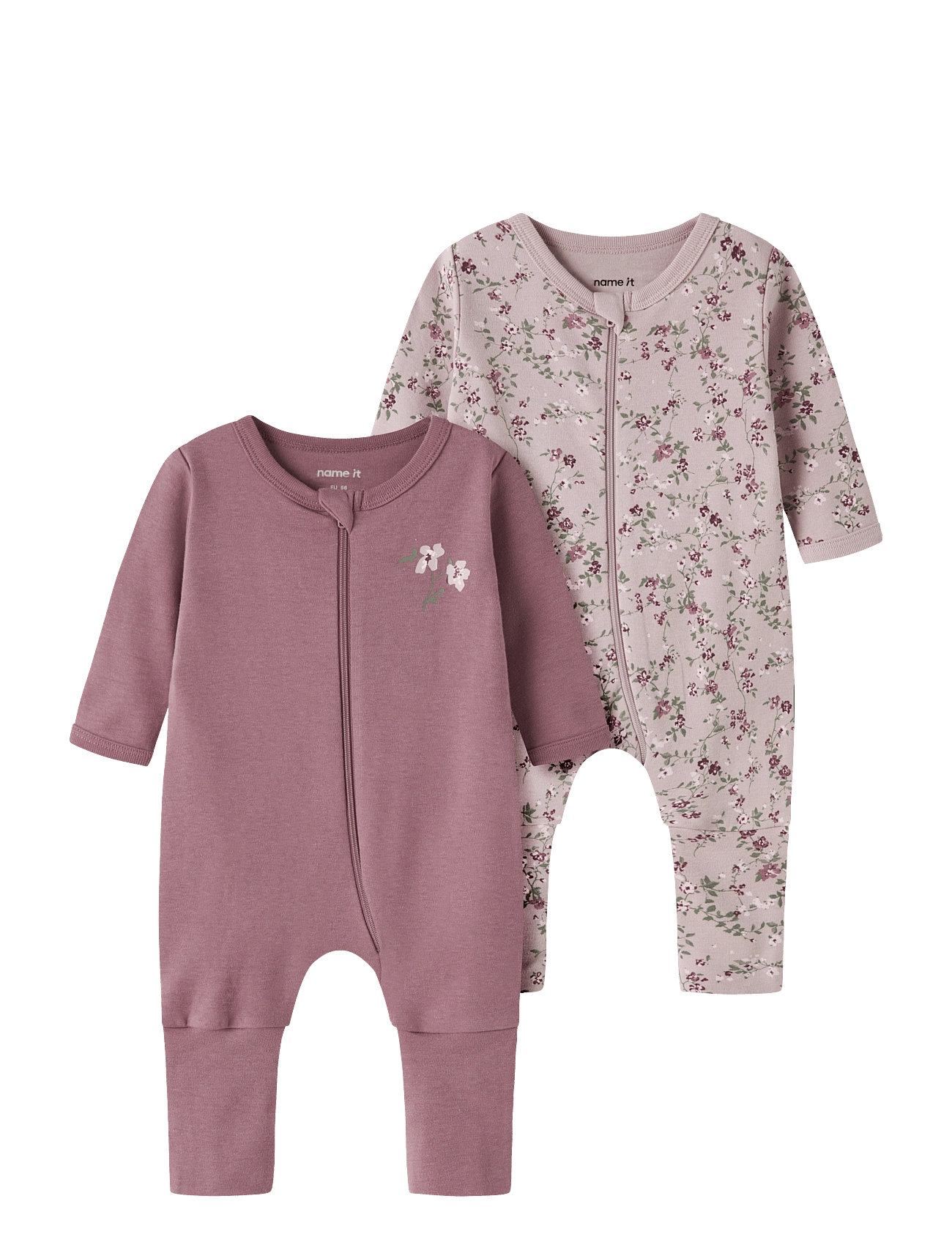 NAME IT Nbfnightsuit 2P Zip Ff Violetflower Noos | Purple | 98