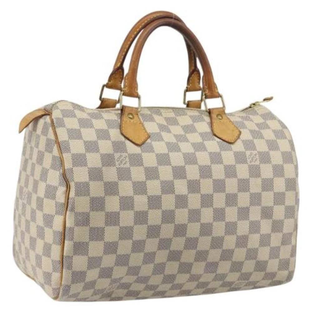 Louis Vuitton Vintage Pre-owned Speedy 30 Håndtaske - Vintage - Dame - Hvid - ONE SIZE - Læder