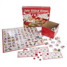 Jule Billed Bingo - Julius julespil, Fra 3 år for 2-24 spillere