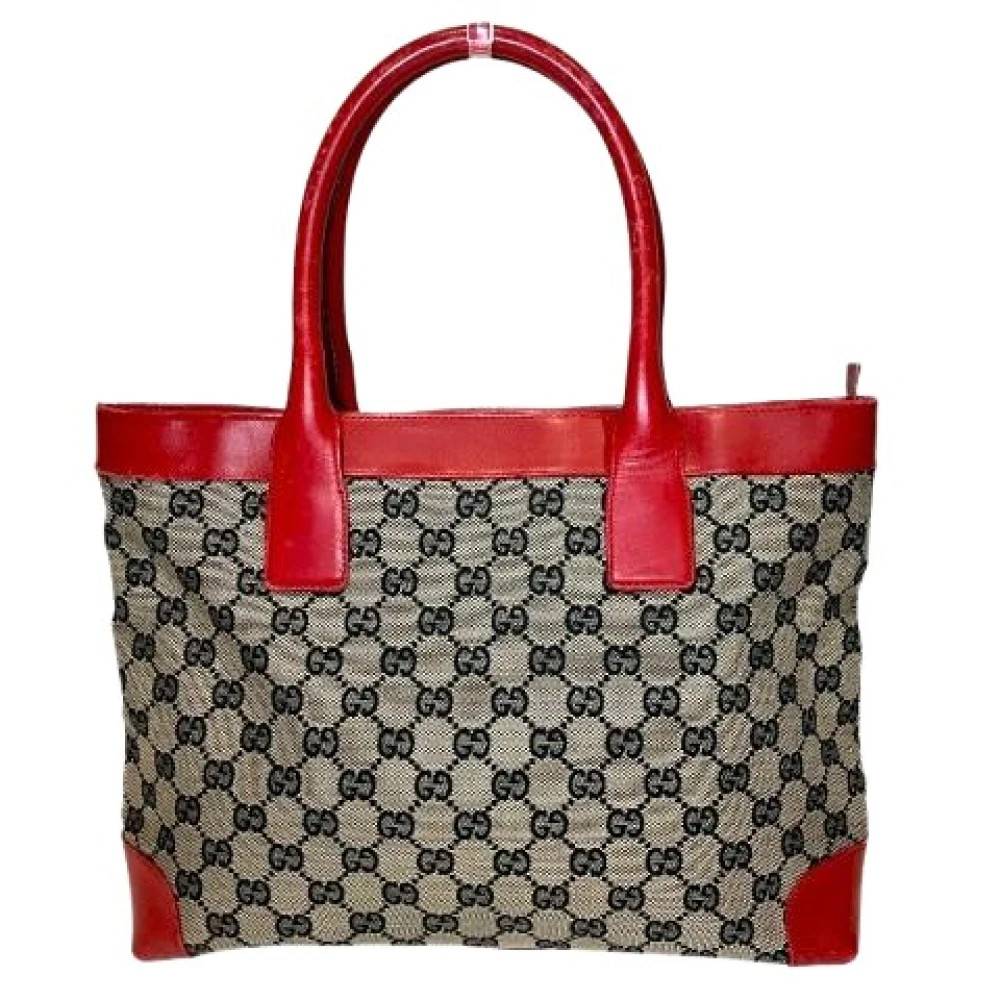 Gucci Vintage - Pre-owned GG Canvas Handväska Vintage - Dam - ONE Size - Läder
