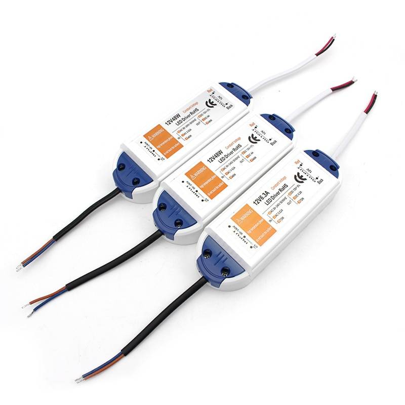 Ledad transformator driver strömförsörjningsadapter ledd 12v 18w 28w 36w 48w 72w 100w ledd driver belysning strömförsörjning ac dc 220v to 12v - 12v 100w