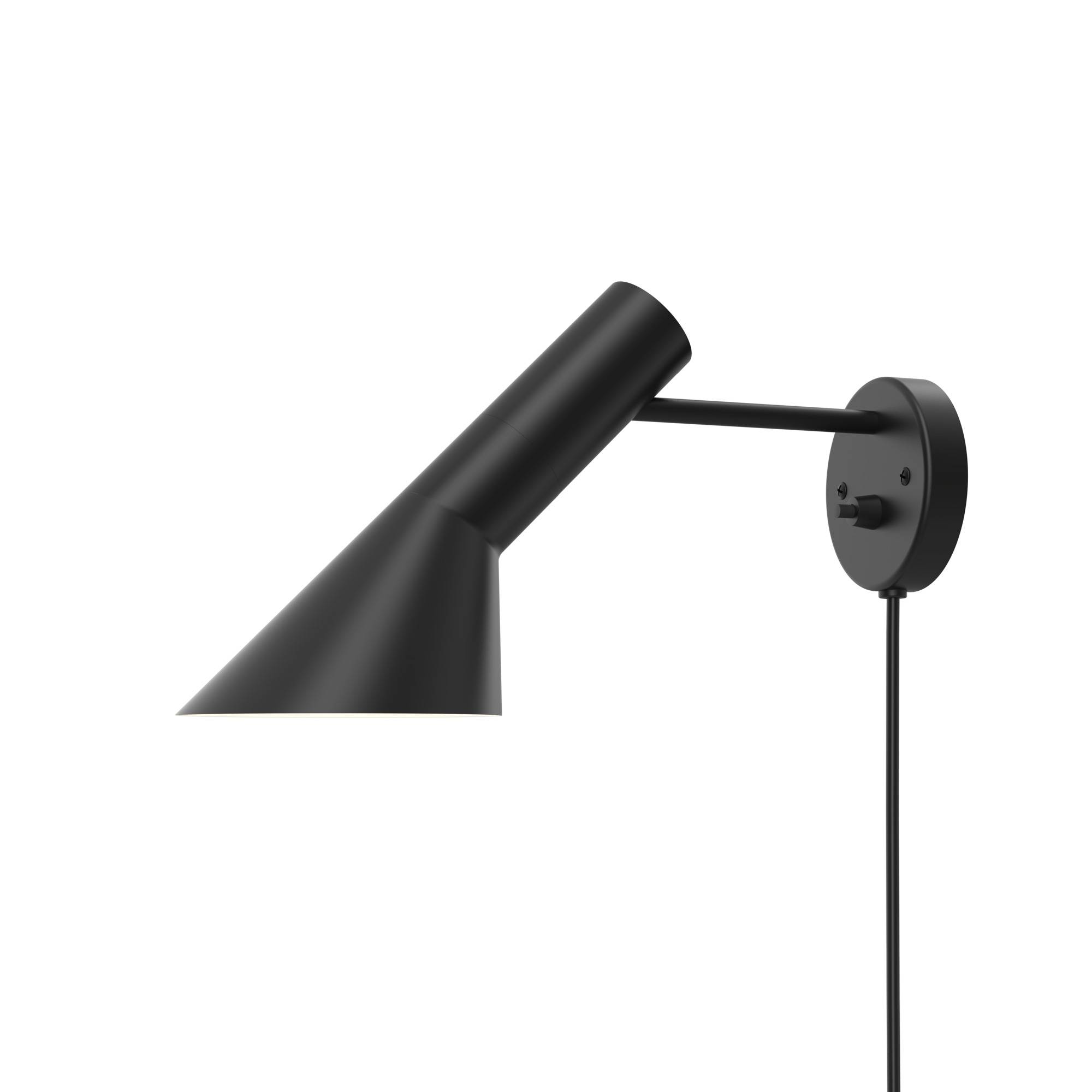 Louis Poulsen AJ Væglampe af Arne Jacobsen - Sort.
