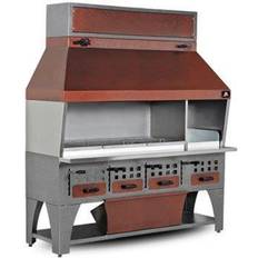 Kolgrill L2150 mm med ventilationskåpa, Mastro