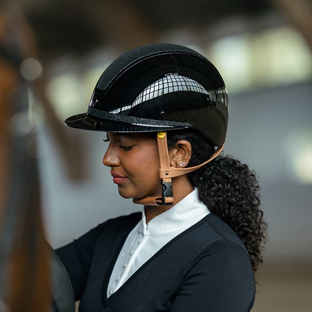 Ridhjälm Vision Shiny Star Mips Hansbo Svart