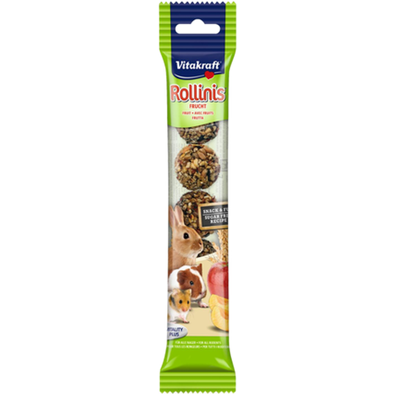 Vitakraft Rollinis Gnagare Fruktmix 12 x 7 st