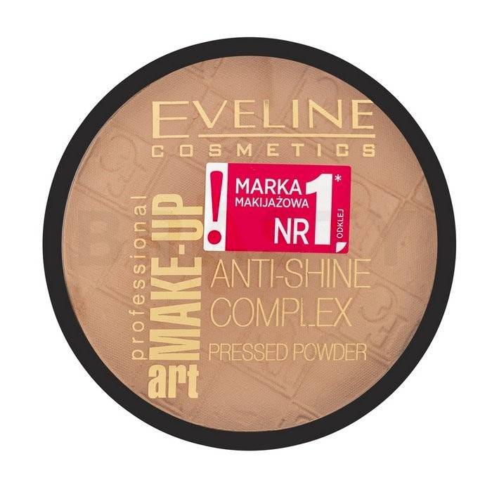 Eveline Cosmetics Make-Up Art Anti-Shine Complex 33 Sabbia Dorata 14 g — Cipria Compatta