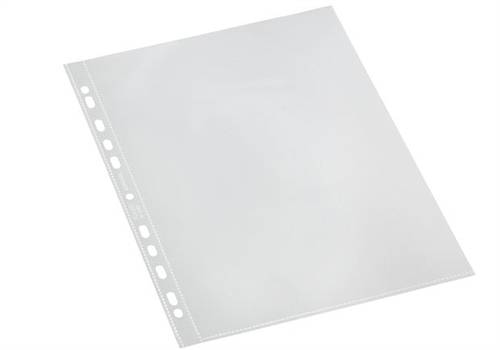 Bantex plastlommer A4 med topåbning 0,11mm glasklar - 100 stk