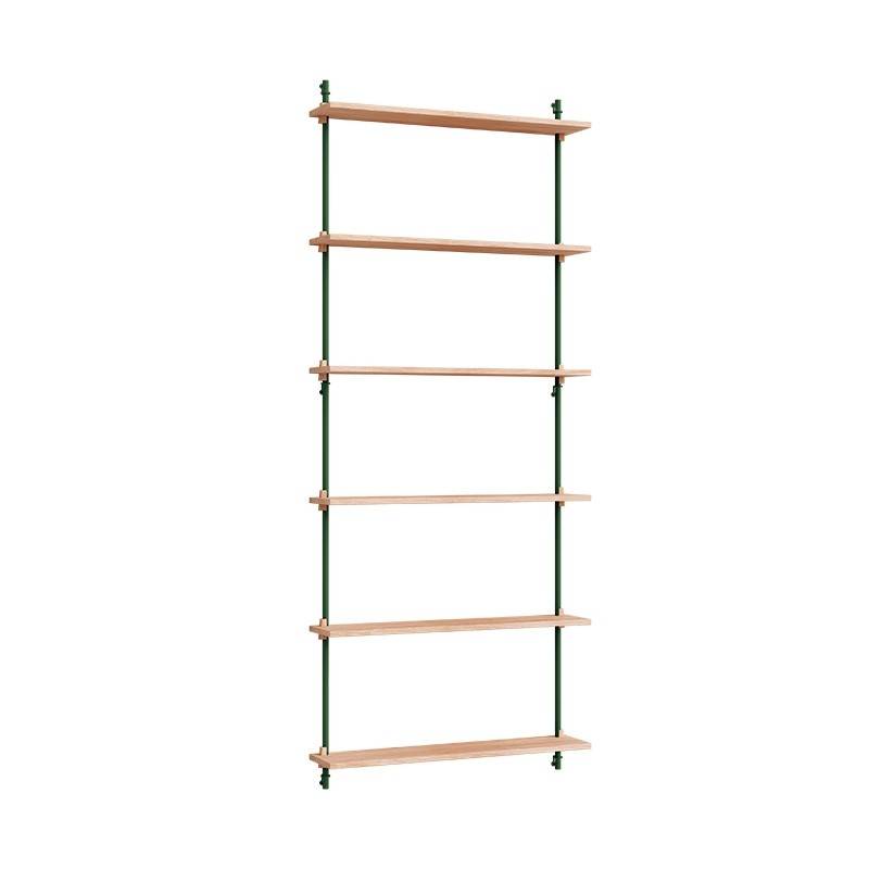 Moebe Wall Shelving Sæt - WS.200.1 Eg/Pine Green