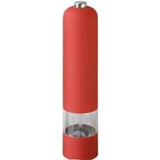 Automatisk elektrisk peppar kvarn ledde lätt salt peppar slipning flaska keramiska kök kryddor slipverktyg saltverk - Röd 22.5 x 5.2cm