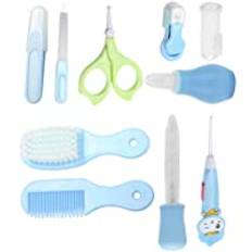 Baby Care Set 10-Piece Baby Care Products for Baby ， Health Care Nail Tools Spädbarnssäkerhet Nail Clippers Sax Newborn Care Kit (Blue)