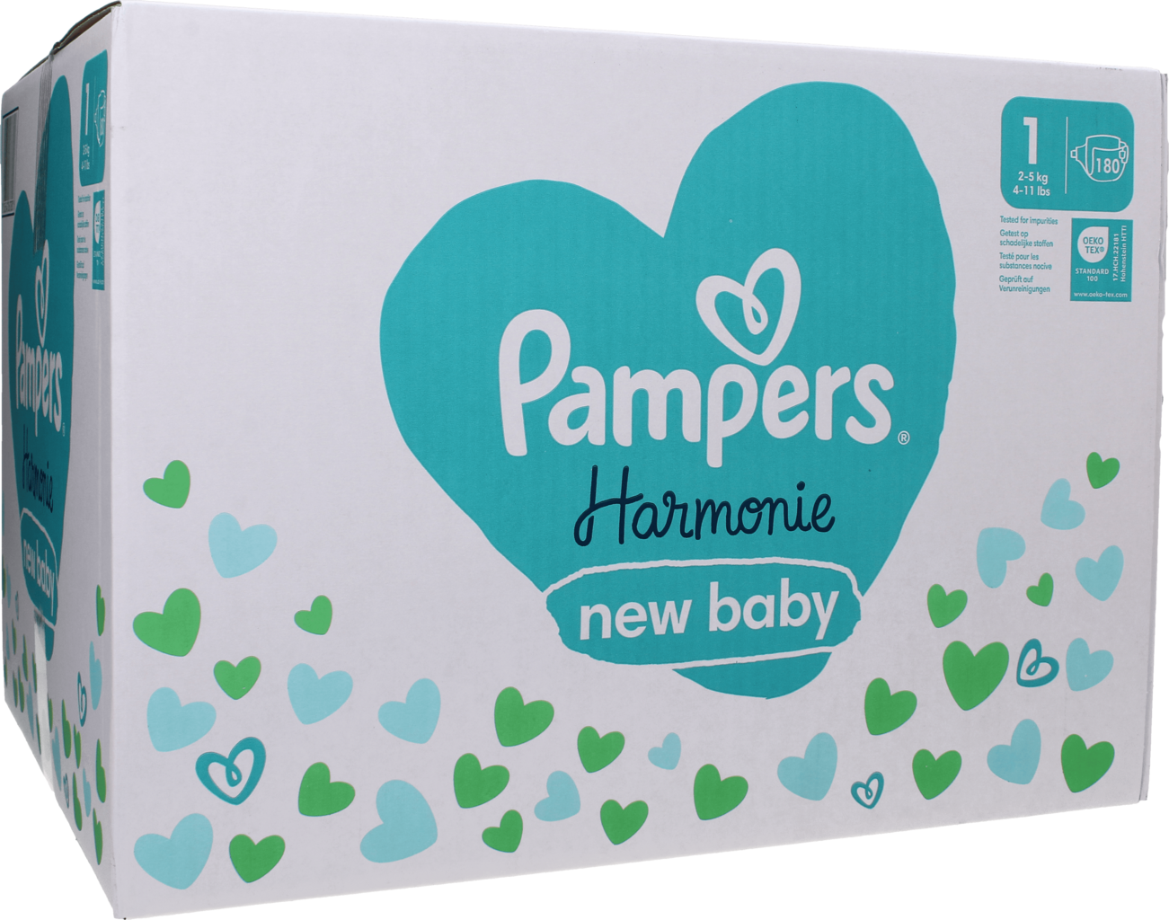 Pampers Blöjor Harmonie stl. 1, 180 st.