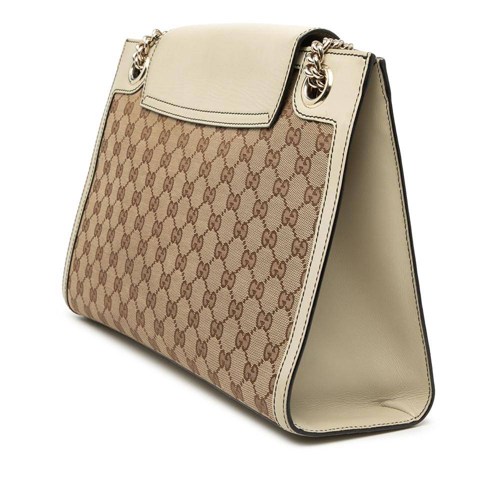 Gucci Vintage Shoulder Bag Stl. - Axelremsväskor Från Magasin - Beige (L 23cm x W 36cm x D 10.50cm)