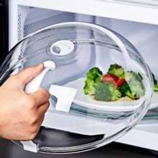 1pc Microwave Splatter Cover, Transparent Reusable Microwave Food Lid, Heat Resistant Kitchen Cookware Accessory