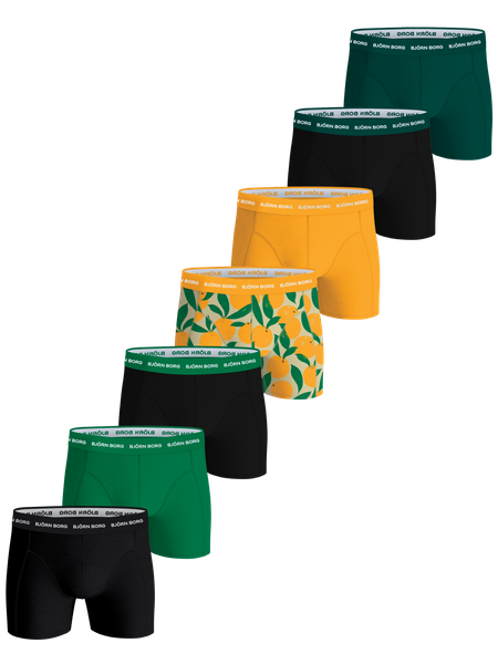 Björn Borg Cotton Stretch Boxers 7-pack Svart, S