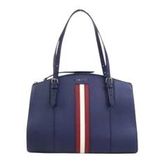 Bally Pre-owned, Vintage , Dame, Blå, ONE SIZE, Uld, Pre-owned Laeder skuldertasker