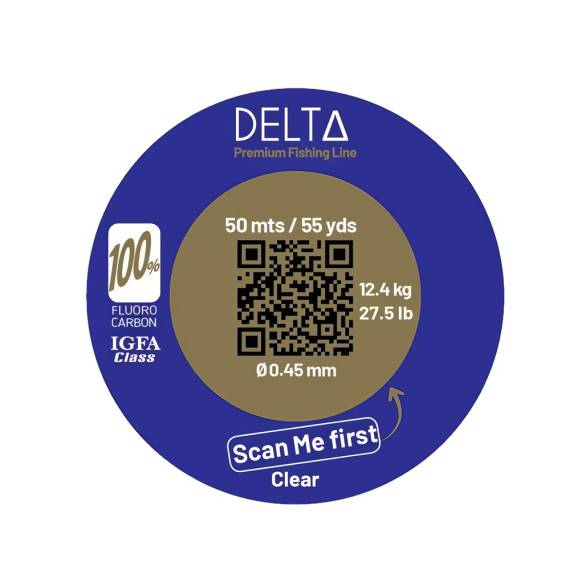 DELTA 100% Fluorocarbon C.TESTED 0.80mm/77 LBS 30m