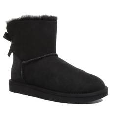 Ugg Australia Mini Bail Bow 2 In Black - 5 UK - 38 EU - 7 US / Black