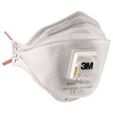Andningsskydd 1st, andningsmask 3M AURA 9332+ skyddar mot virus bakterier m.m. FFP3, CE
