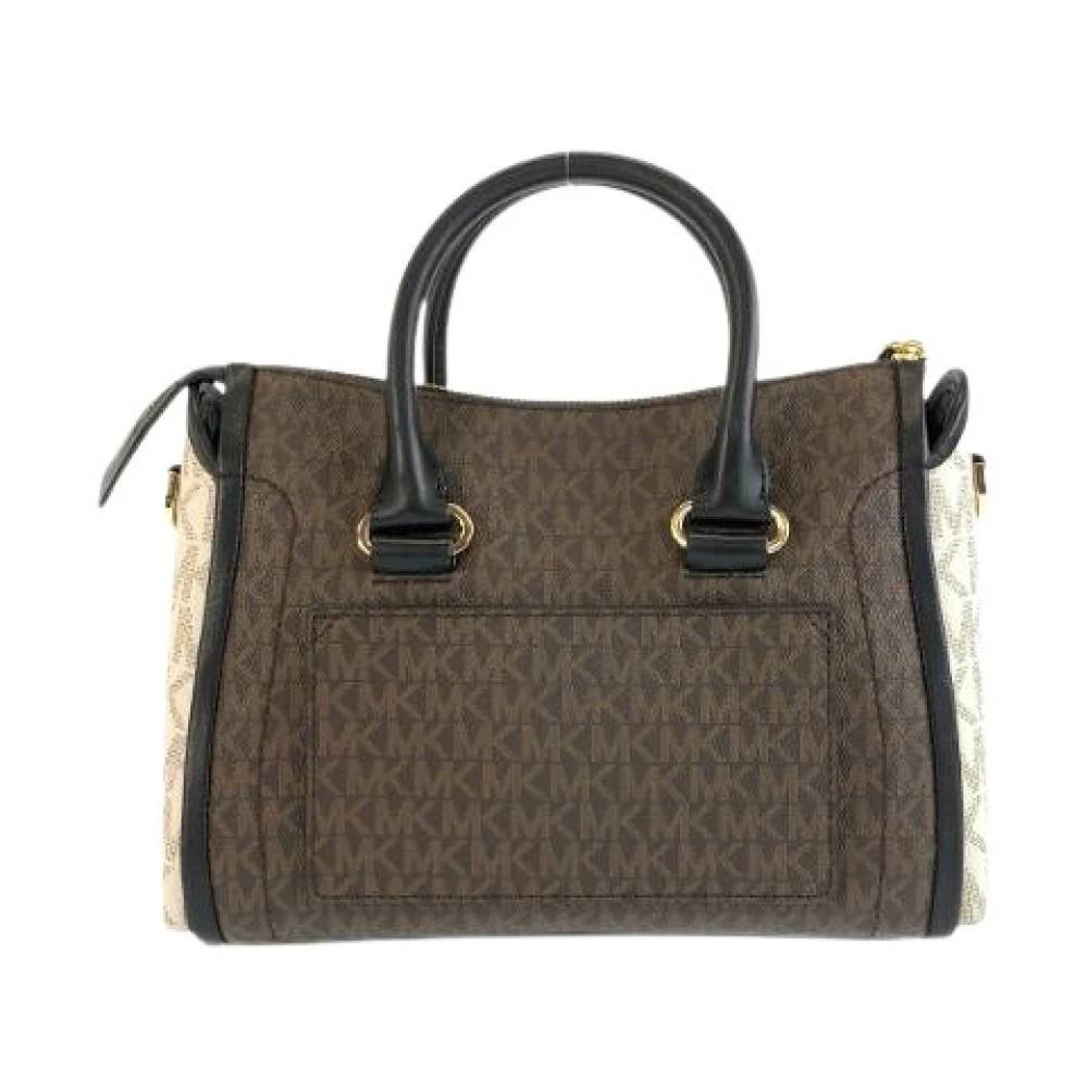 Michael Kors Pre-owned Pre-owned Satchel PVC 2way Bag - Vintage - Dame - Brun - ONE SIZE - Uld