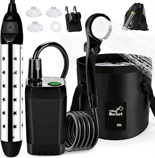 LIBERSHINE Transportabel Camping Bruser med vandvarmer
