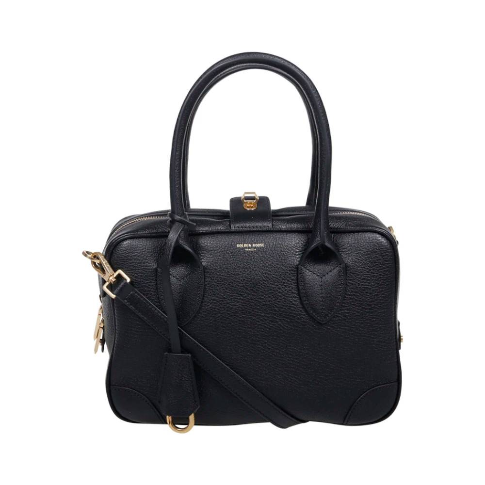 Golden Goose - Svart Vita BAG Snygg Tote Väskor - Dam - ONE Size - Läder