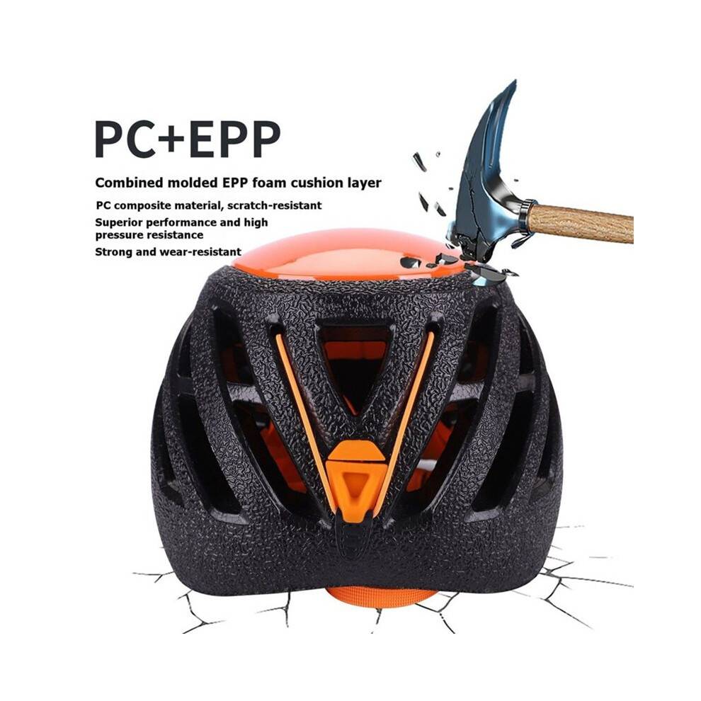 Rock Climbing Helmet Outdoor Helmet Adjustable Climbing Helmet for Sports Rescue Caving Mountaineering B