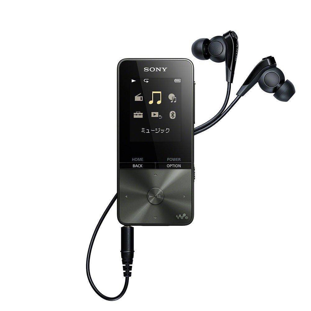 Sony Walkman S Series 16GB MP3 Bluetooth up to 52 hours of continuous earphones 2017 black B NW-S315 player, compatible, playback, included, model,