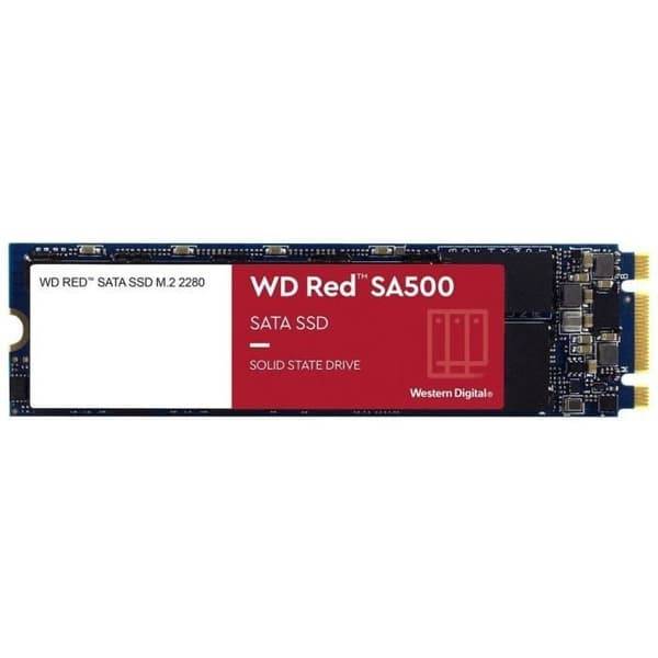 WESTERN DIGITAL - Red SA500 WDS100T1R0B - SSD-hårddisk - 1 To - Intern - M.2 2280 - SATA 6Gb/s