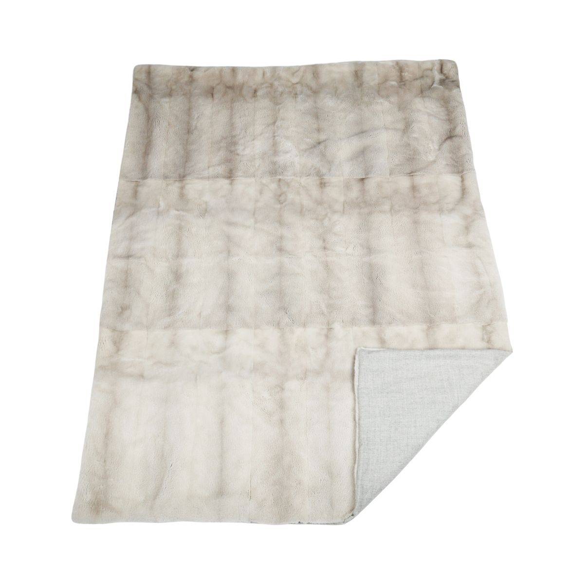 Minkplaid | Bagside af kashmir | Sapphire Cross | 140x190 cm