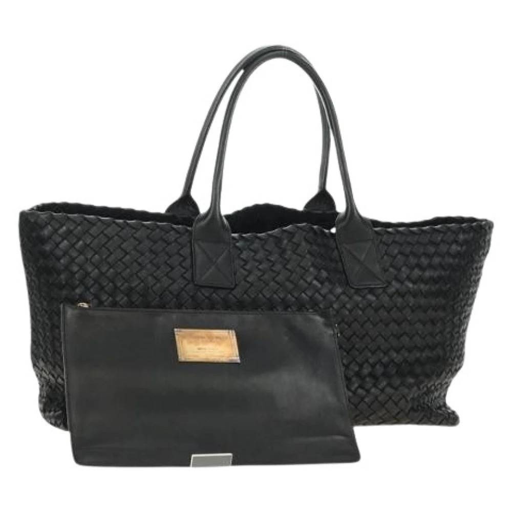 Bottega Veneta Vintage Pre-owned Vintage Tote Bag - Vintage - Dame - Sort - ONE SIZE - Læder
