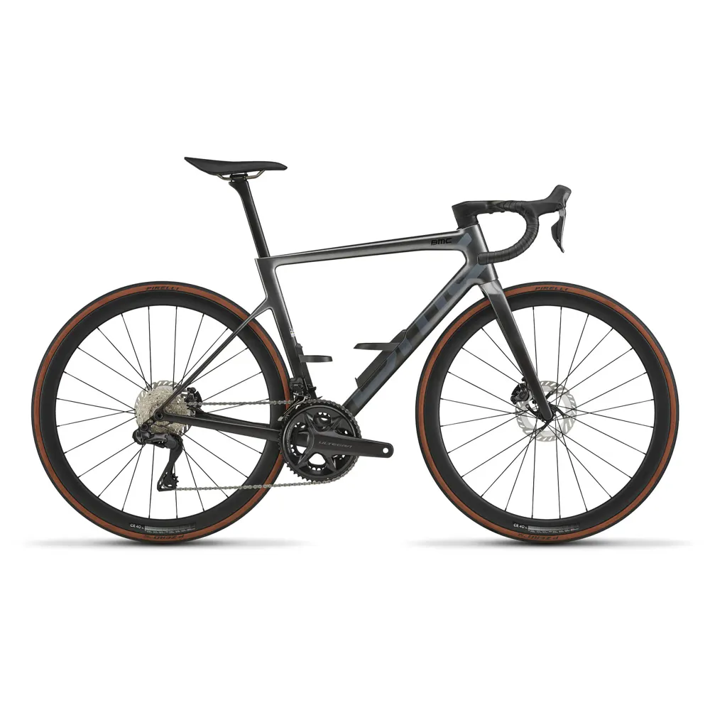 BMC SLR 01 2027 - Shimano Ultegra Di2 2x12 - CR 40 SL Carbon | Tubeless Ready | 40mm - 189 / 56 / Silver Carbon / Carbon (56)