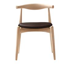 Carl Hansen - CH20, Oljad Bok, Lädergrupp B Thor - 306 - Spisebordsstole - Hans J. Wegner - Træ farvet - Træ