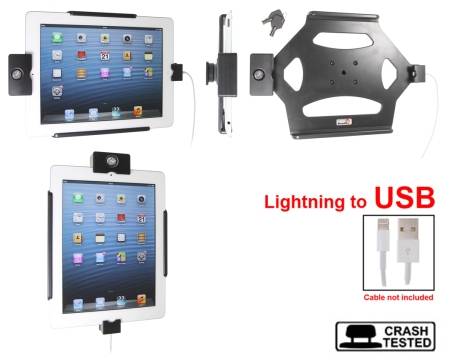 Brodit Holder med nøglelås, Apple iPad 4th Gen (A1458, A1459, A1460)/With Retina (Lightning Connector)