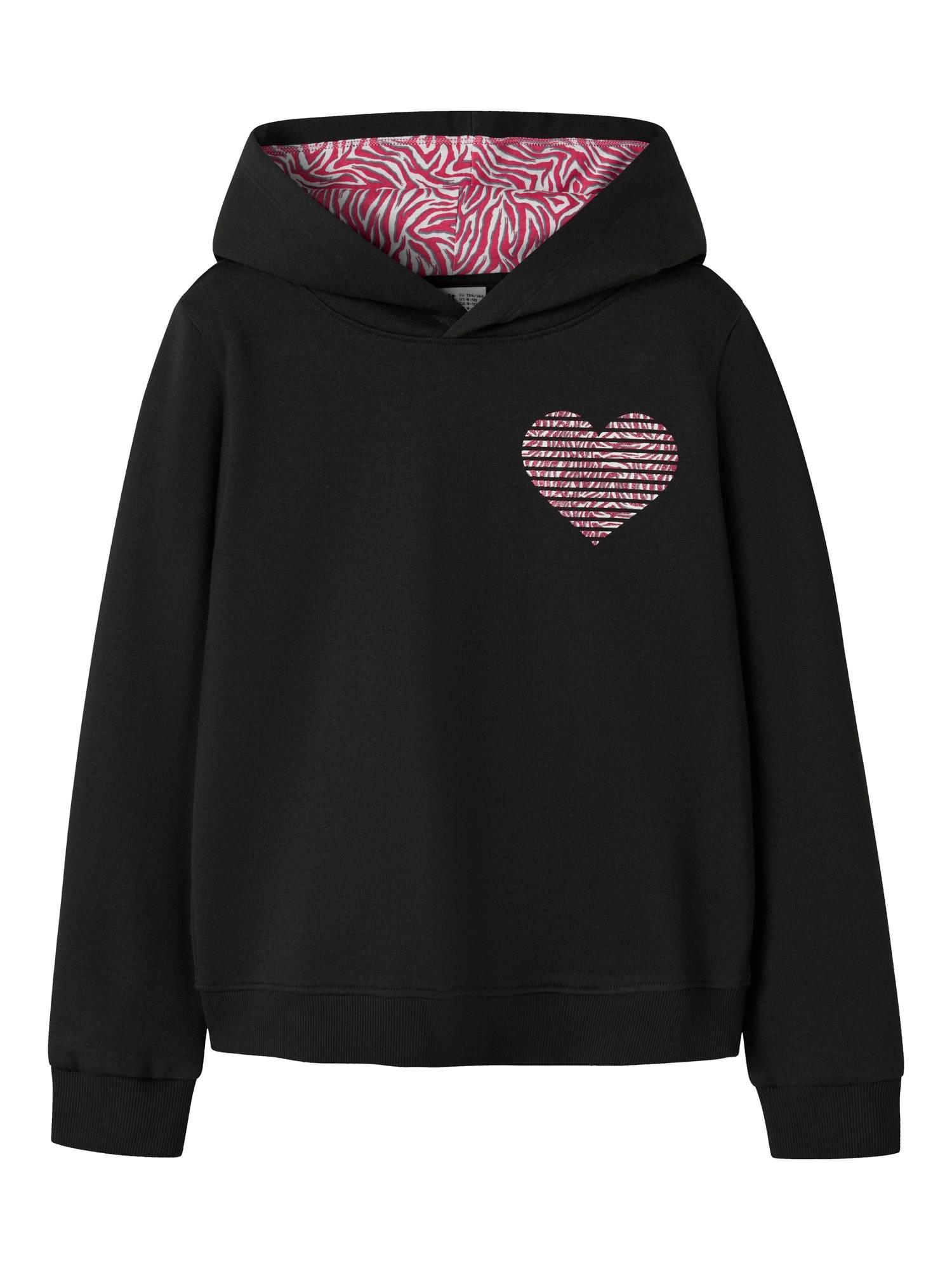 NAME IT Sweatshirt burgunder / svart / vit