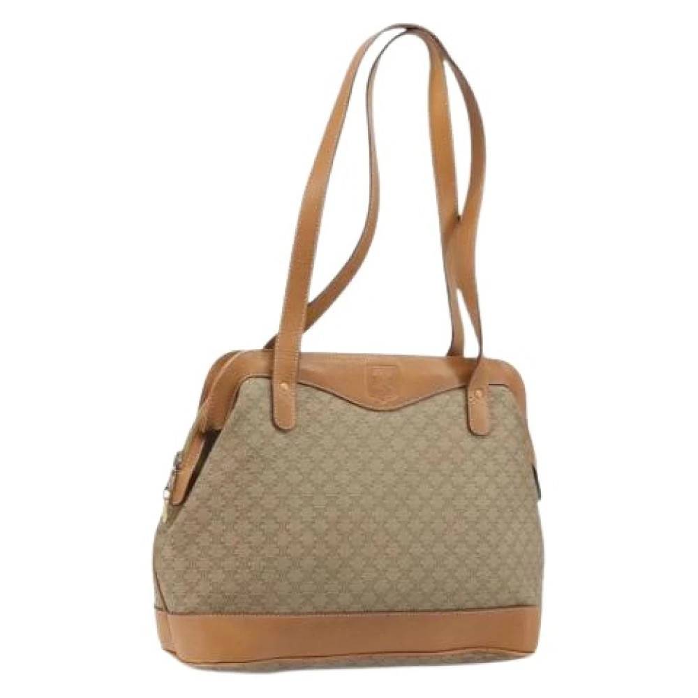 Celine Vintage - Pre-owned Vintage Canvas Hand Bag Vintage - Dam - ONE Size - Läder