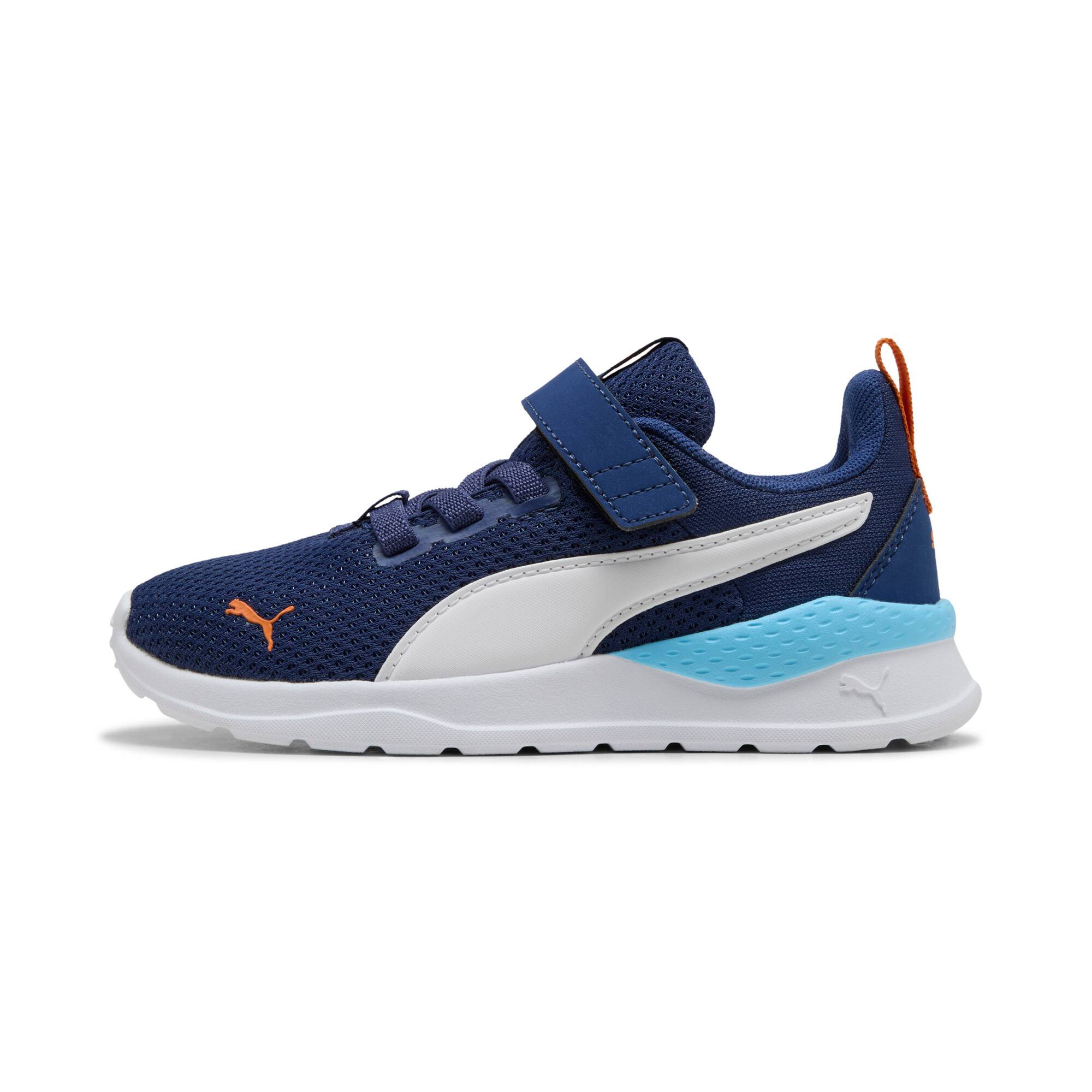 PUMA Anzarun Lite Sneakers Kids, Shoes, Blue Jewel/White/Vermillion, 33
