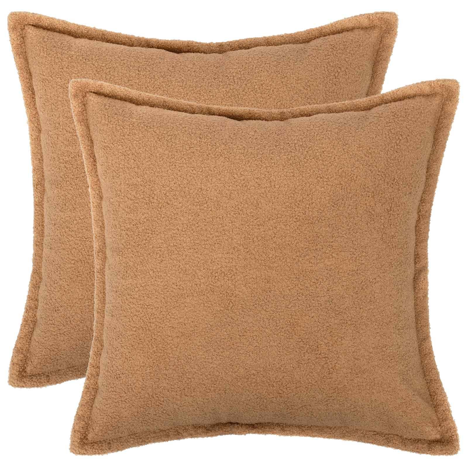 vidaXL Pudebetræk 2 pcs HOUTEN Beige 35 x 35 cm Bouclé