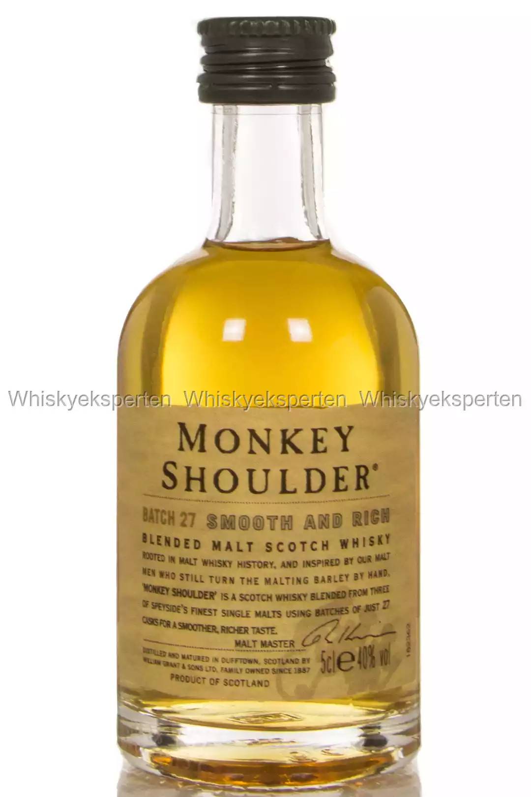 Monkey Shoulder Blended Malt Miniature 5 cl, 40%