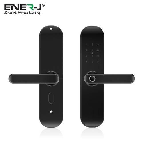 Ener-J WiFi Smart Door Lock Right Handle (Black, silver) - Black