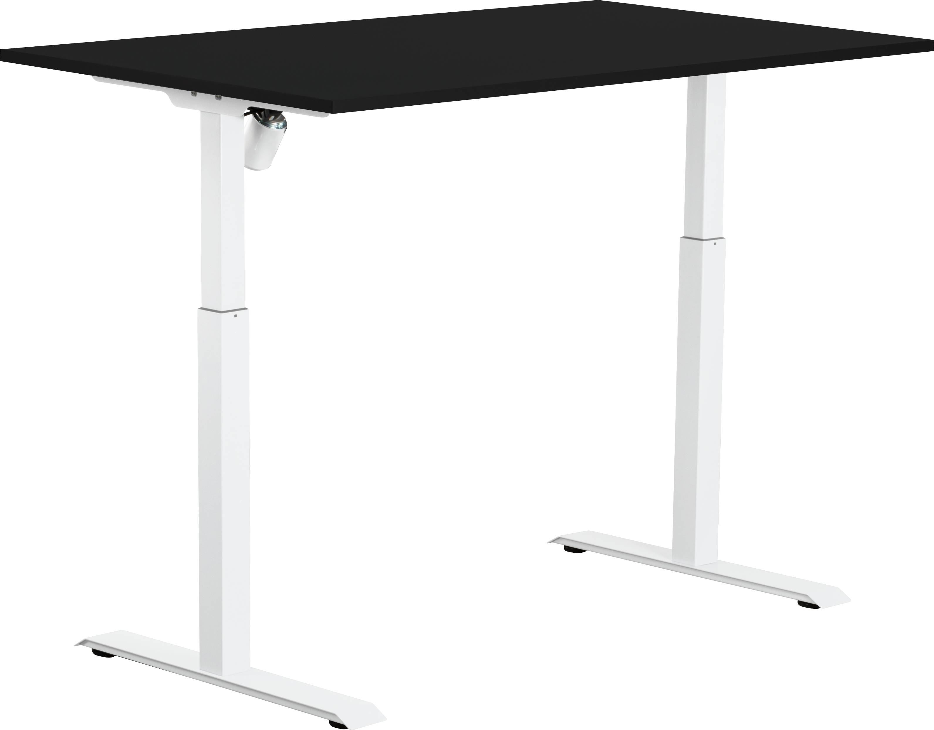 Sun-Flex II hæve-sænkebord, 140x80, Sort/hvid
