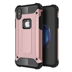 iPhone X Cover med edderkoppe motiv - Rosa guld