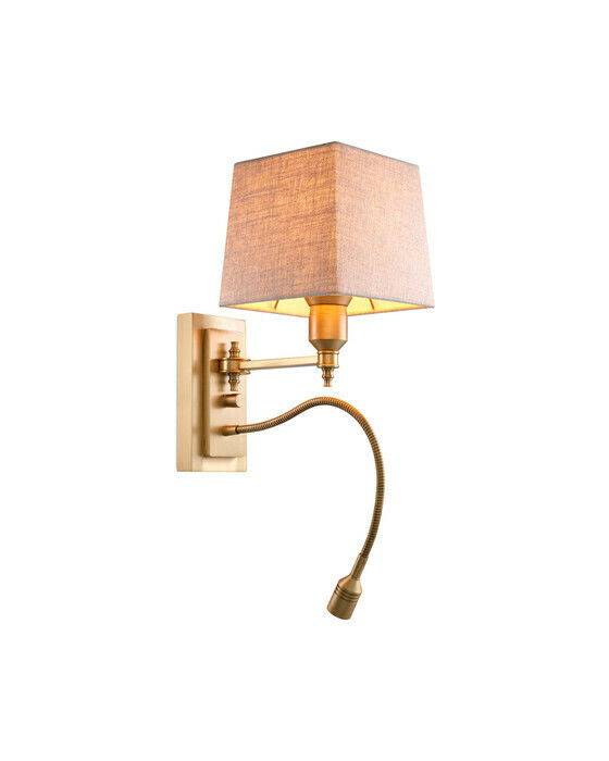 Eichholtz Ellington vägglampa antik mässing - Guld (B: 14 x H: 30.5 x D: 25 cm)