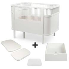 Sebra Sängen - Klassisk - Baby & Jr. - Klassisk Vit - Paket 3
